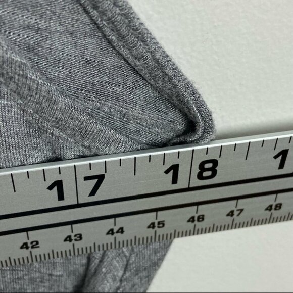 Anthropologie Tie Front Grey Tunic Top Vanessa Viginia Dayla Size Small Boho S - Picture 10 of 16